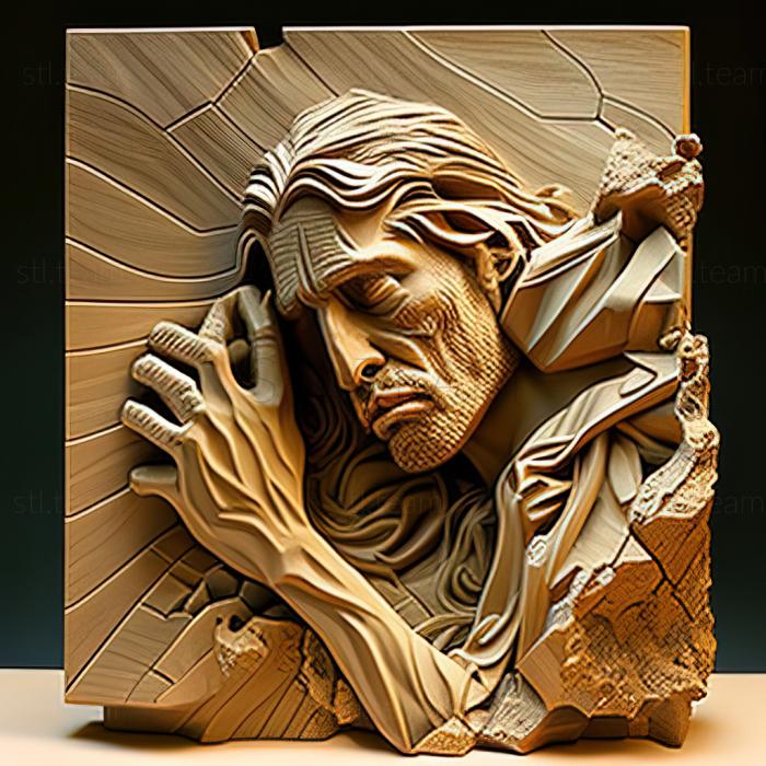 3D модель Деннис Леван, американский художник. (STL)